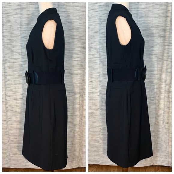 Antonio Melani Black Lightweight Suit Jacket and Sheath Dress Set. - Picture 13 of 15